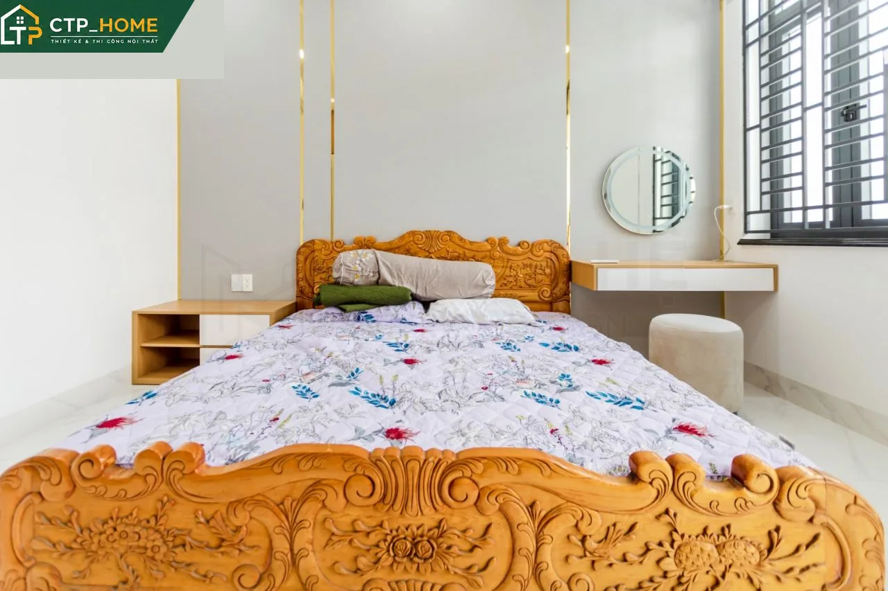 Khu bếp nhà phố Anh Hùng thiết kế hiện đại đầy đủ tiện nghi