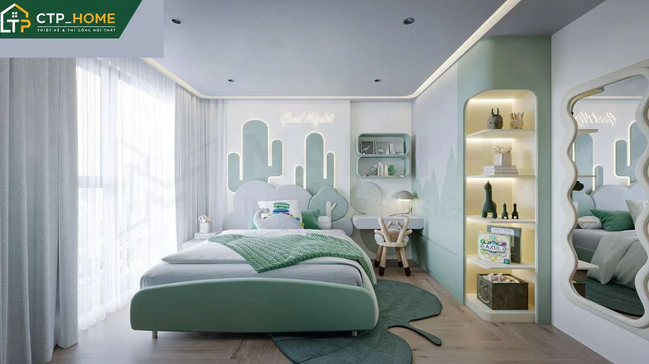 Phòng ngủ chính chung cư Lumiere Boulevard 98m2 thiết kế nội thất bởi CTP_HOME tại TP.HCM