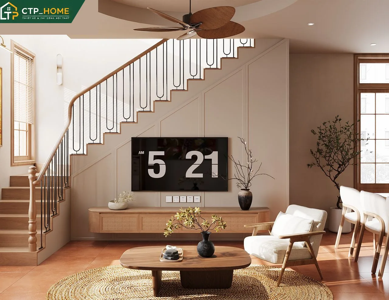 Thiết kế phòng ngủ master sang trọng nội thất CTP_HOME