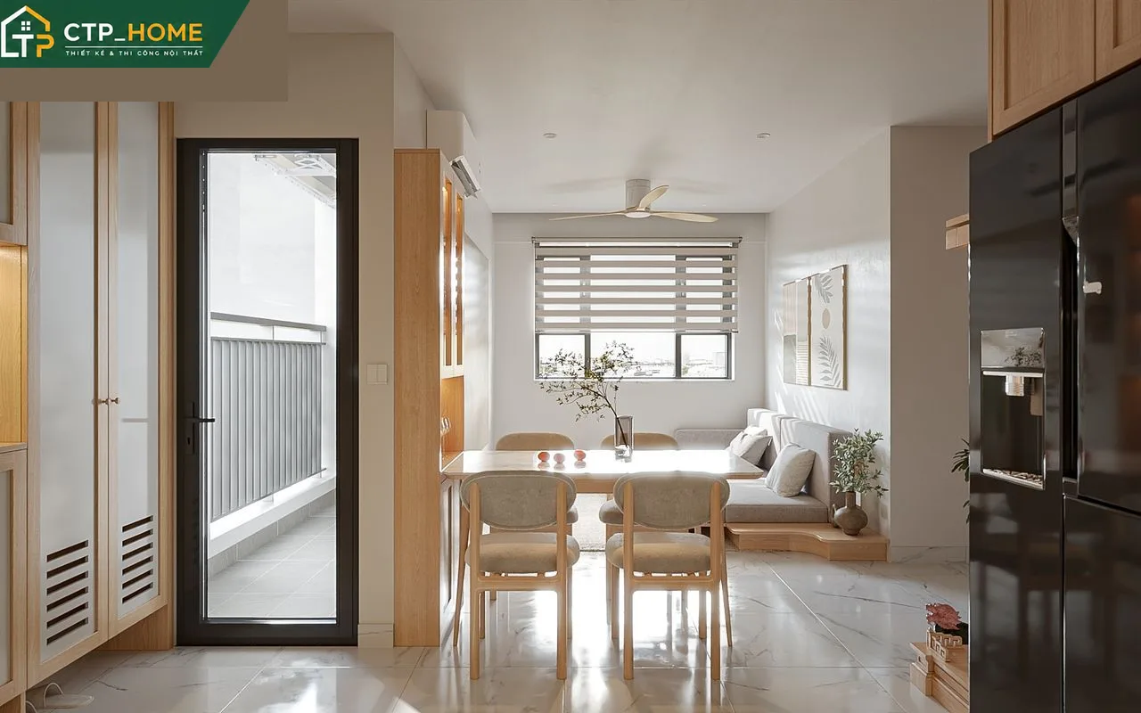 Không gian phòng khách chung cư Saigon Homes 76m2 phong cách hiện đại