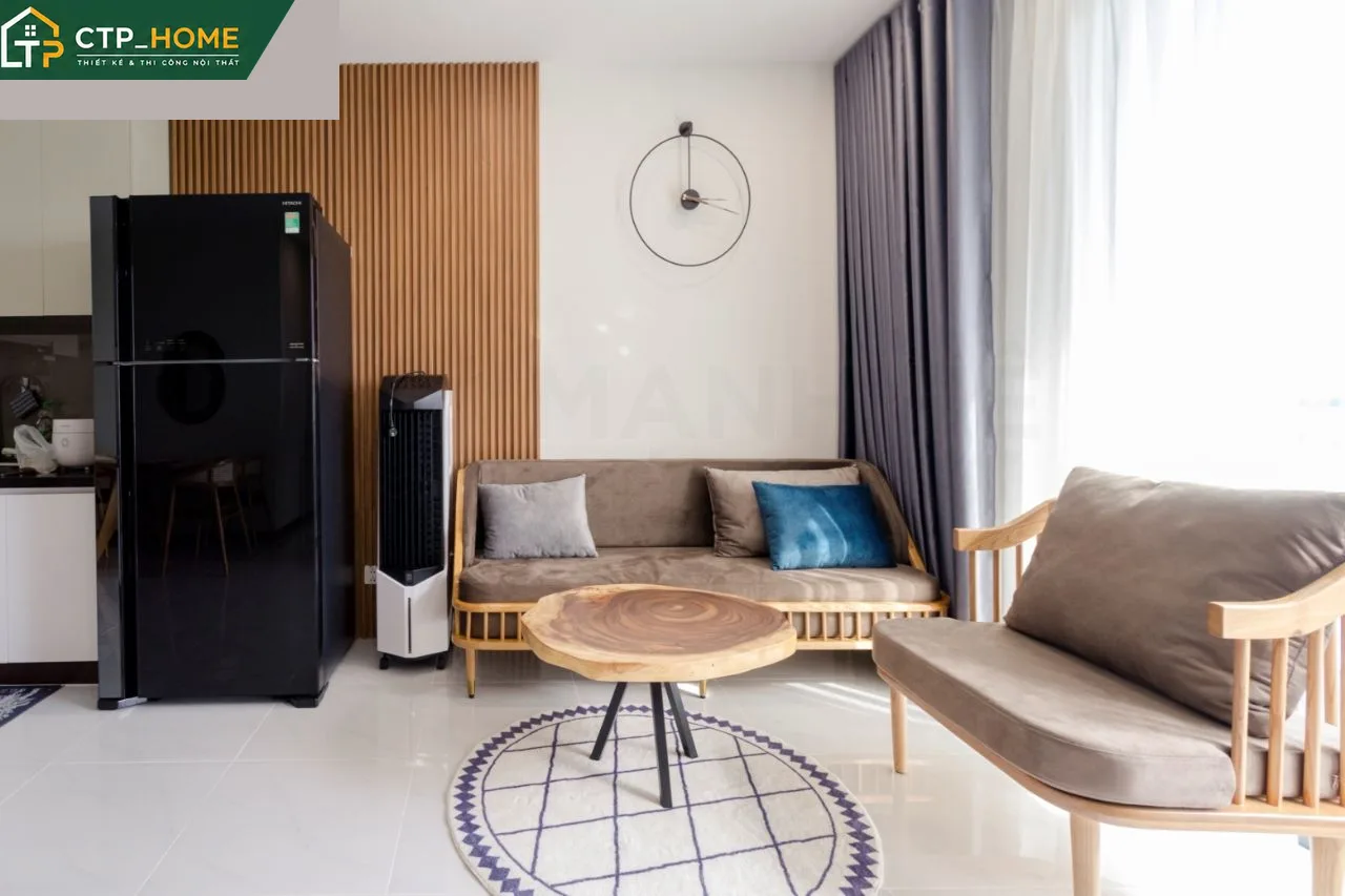 Phòng khách căn hộ Sky View Bình Dương thiết kế hiện đại