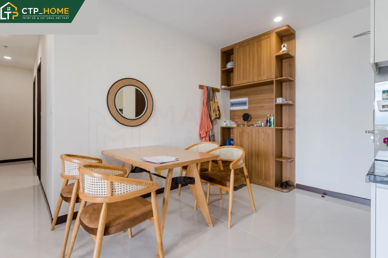 Hệ tủ trang trí và tích hợp căn hộ Sky View thông minh