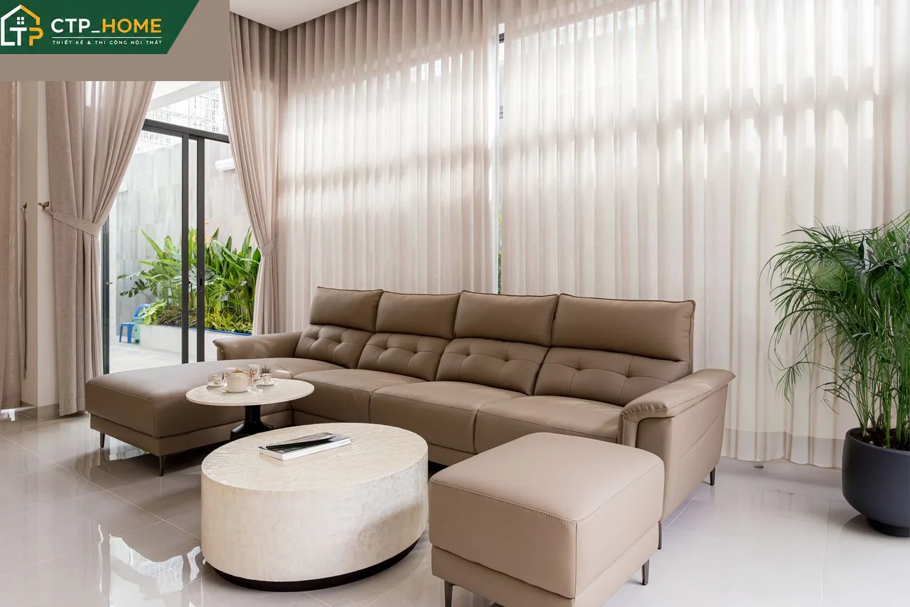 Thi công nội thất phòng bếp biệt thự hiện đại