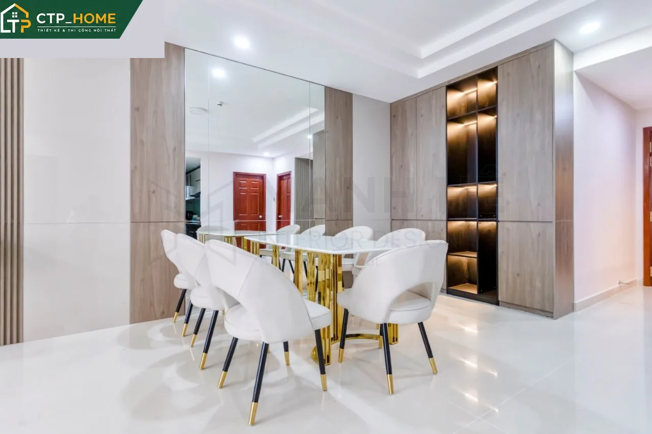 Thi công phòng ngủ chung cư Thủy Lợi 4 Quận 7
