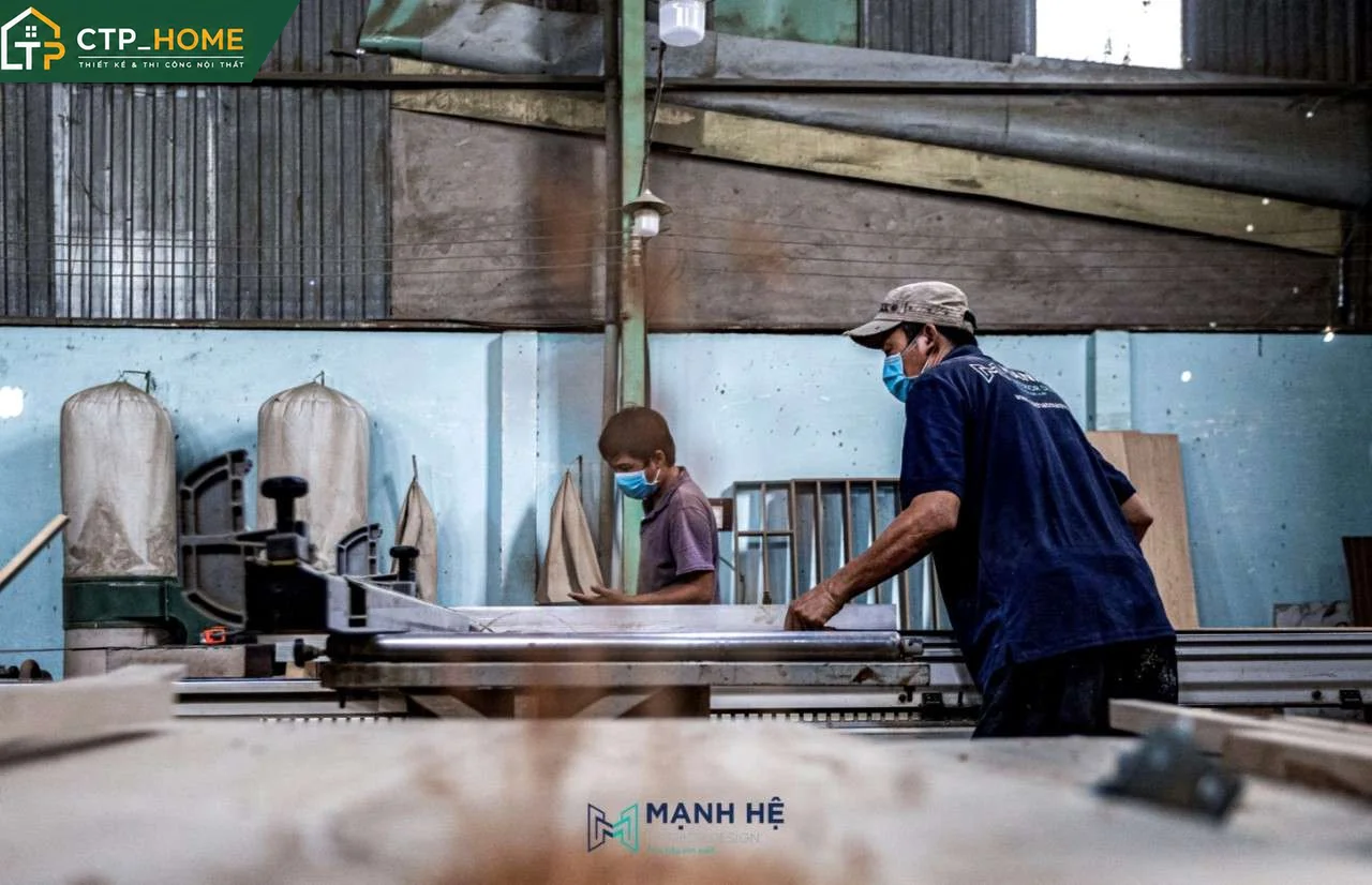 Vật liệu thi công nội thất biệt thự cao cấp: gỗ tự nhiên, gỗ công nghiệp An Cường, kính cường lực, đá Marble nhập khẩu