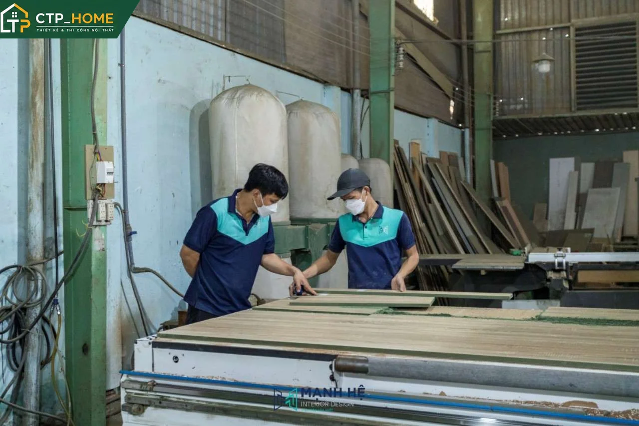 Quy trình thi công nội thất chung cư chuyên nghiệp của CTP_HOME: từ khảo sát, thiết kế 3D, duyệt mẫu vật liệu đến nghiệm thu