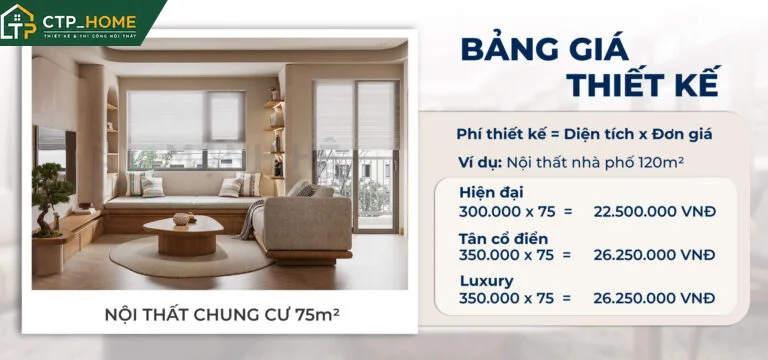 Không gian phòng khách hiện đại được CTP_HOME thi công hoàn thiện tại TP.HCM