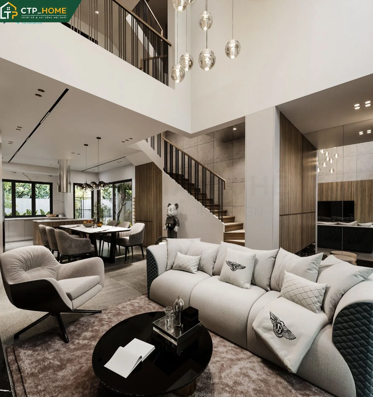 Tổng quan dịch vụ thiết kế nội thất biệt thự tại CTP_HOME