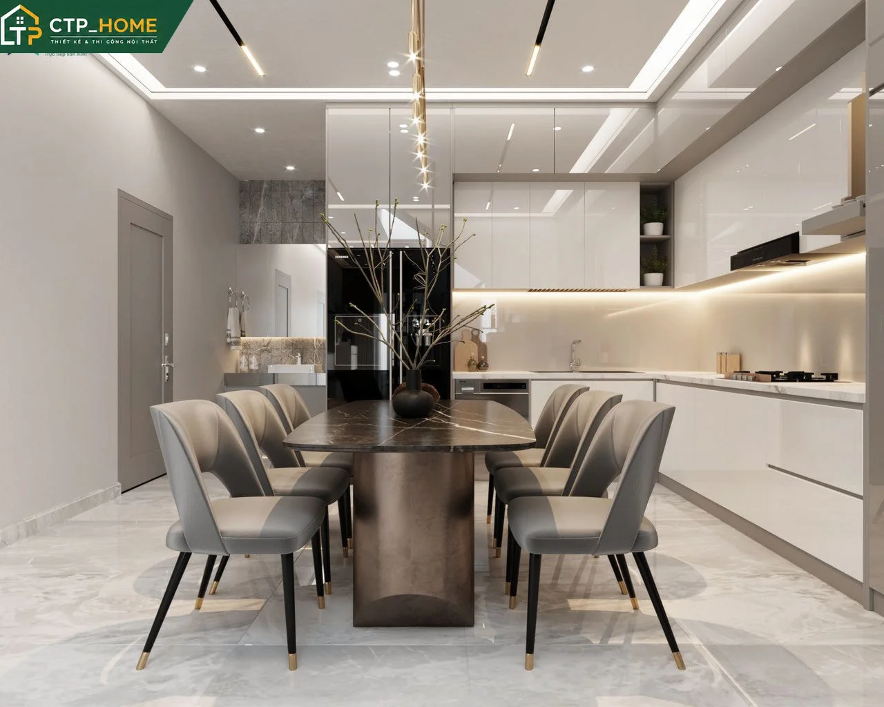 Tổng quan dịch vụ Thiết kế nội thất nhà phố tại CTP_HOME