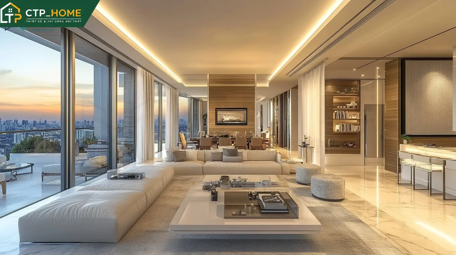 Tổng quan dịch vụ Thiết kế nội thất penthouse tại CTP_HOME TP.HCM
