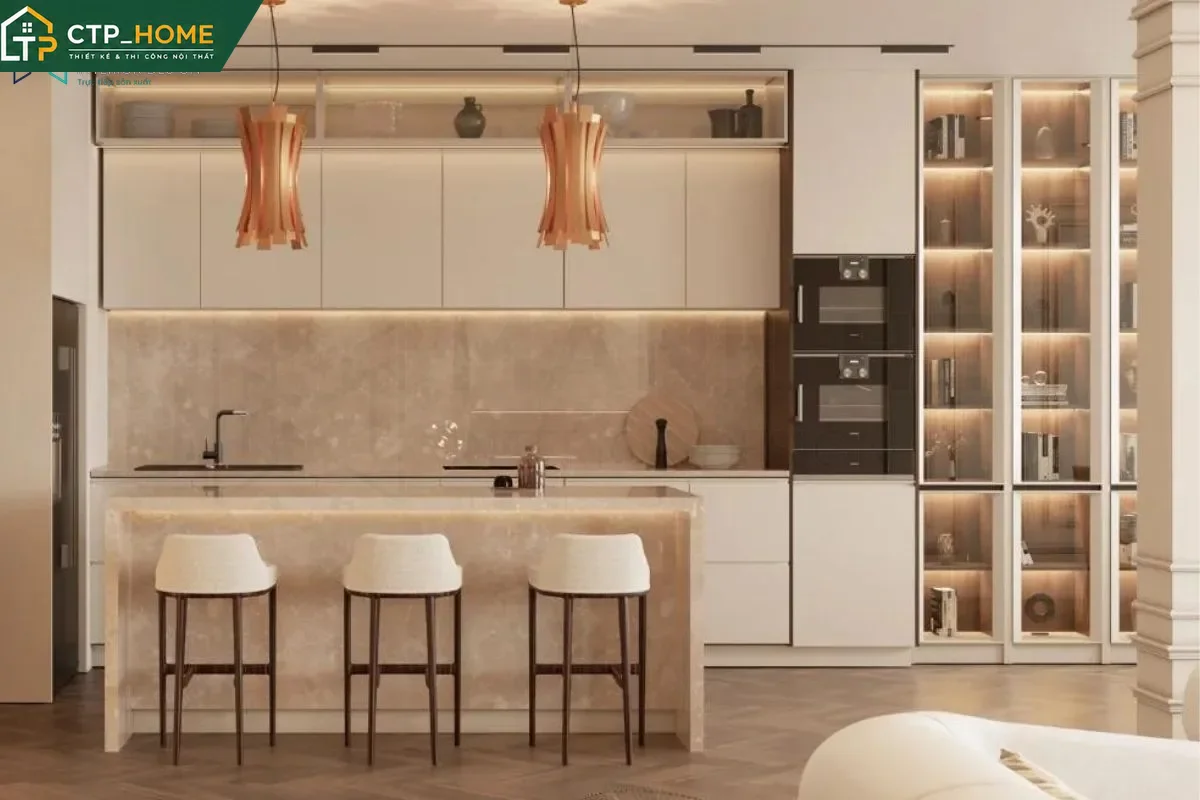 Vật liệu cao cấp và giải pháp tối ưu chi phí trong Thiết kế nội thất penthouse