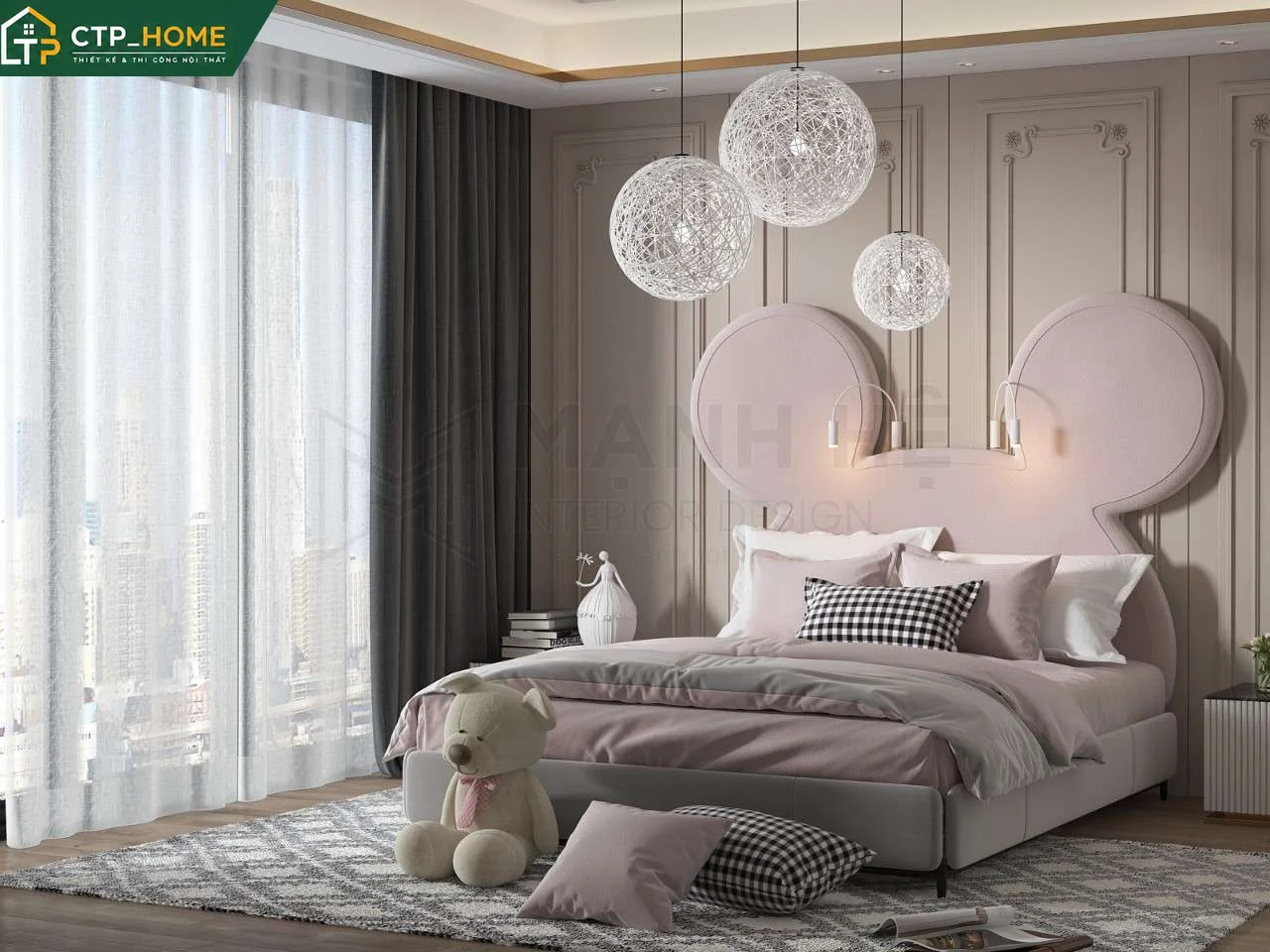 Vật liệu thân thiện với trẻ em: gỗ MDF lõi xanh, sơn nước không chì, ván ép chống ẩm