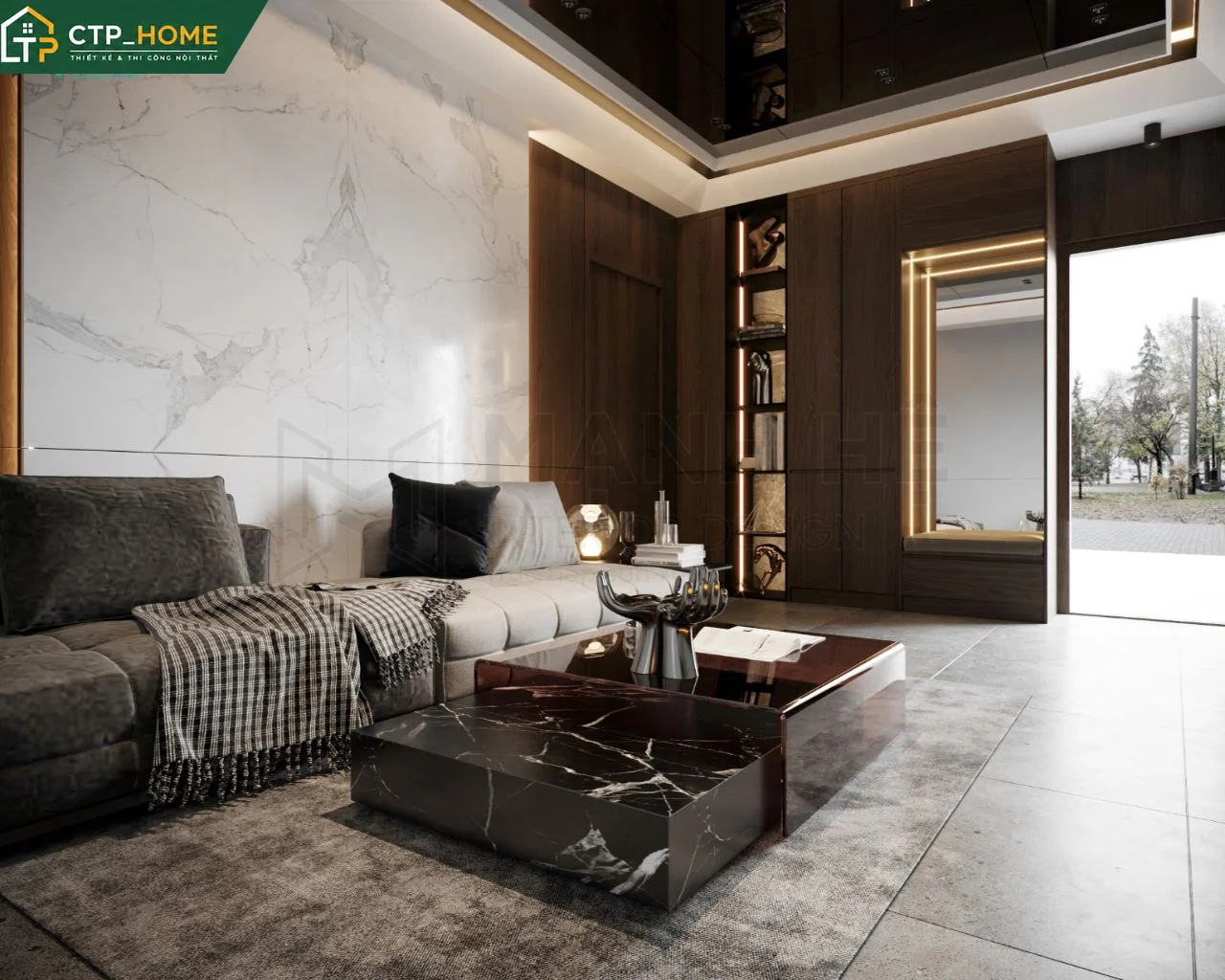 Không gian showroom được thiết kế nội thất chuyên nghiệp bởi CTP_HOME tại TP.HCM