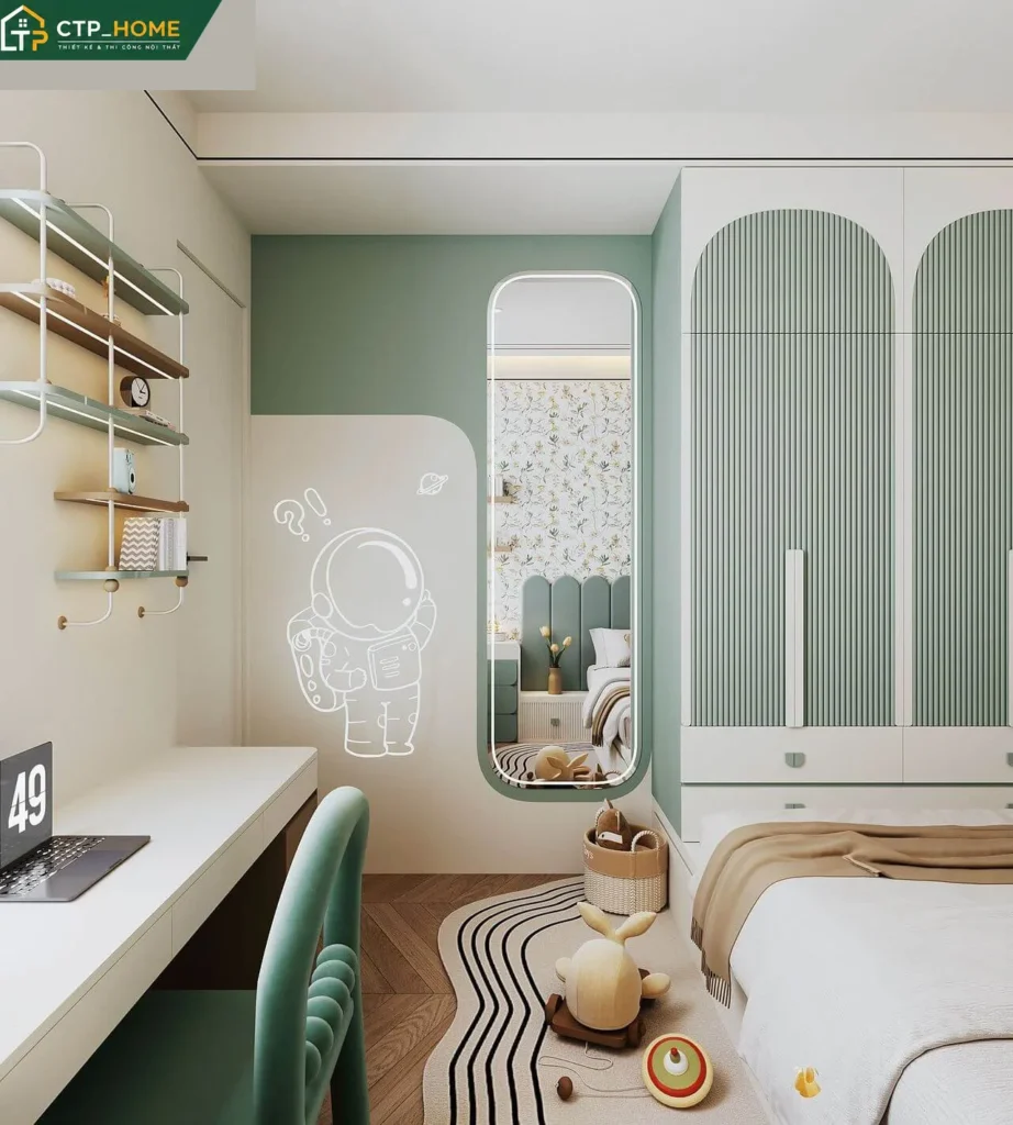 Thiết kế nội thất chung cư Akari City 55m2 2 phòng ngủ hiện đại - Ảnh 9