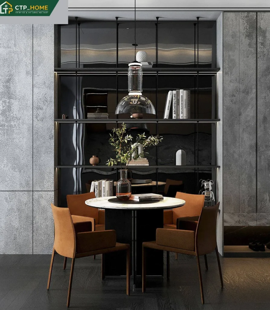 Thiết kế nội thất chung cư Akari City 55m2 2 phòng ngủ hiện đại - Ảnh 4