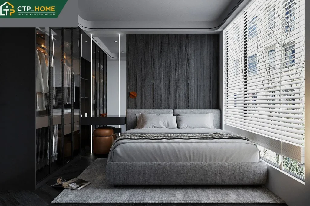 Thiết kế nội thất chung cư Akari City 55m2 2 phòng ngủ hiện đại - Ảnh 5
