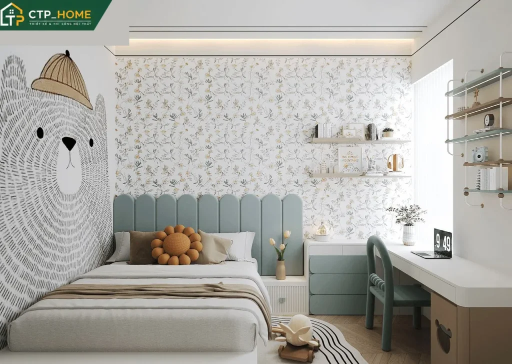 Thiết kế nội thất chung cư Akari City 55m2 2 phòng ngủ hiện đại - Ảnh 8