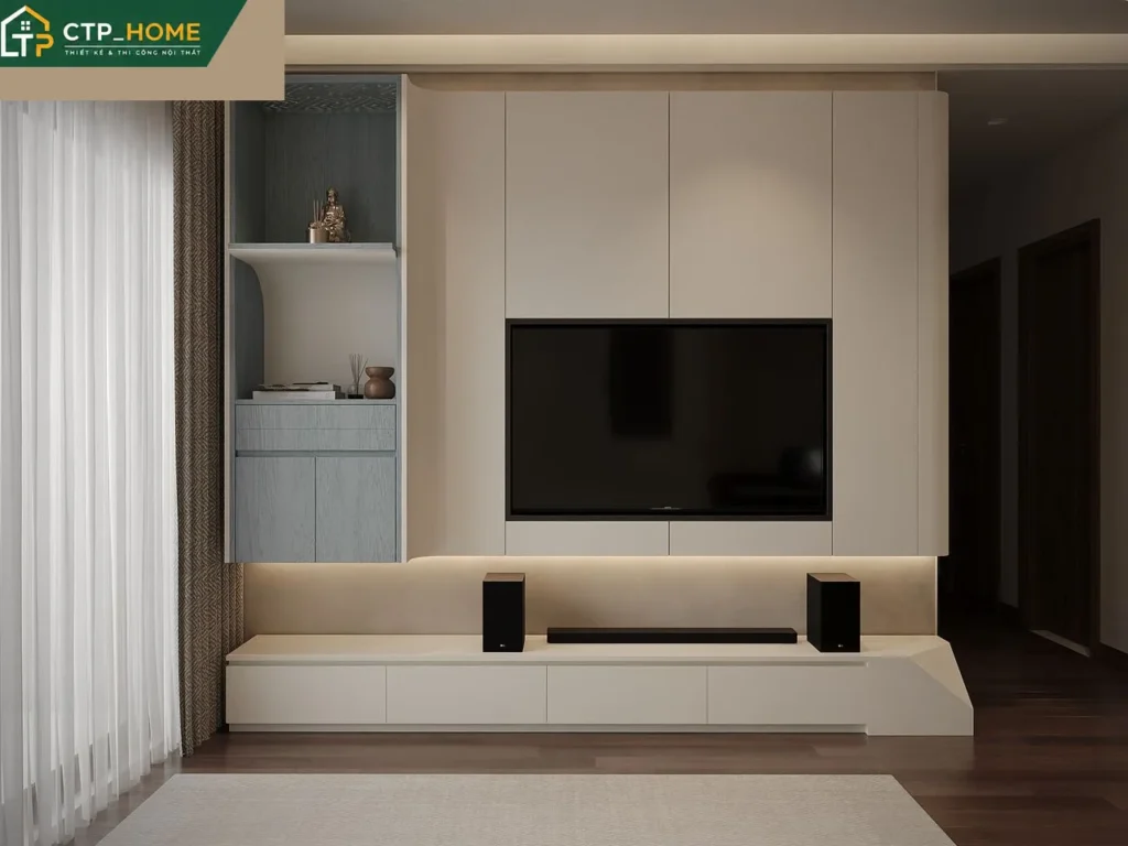 Thiết kế nội thất chung cư Akari City 99m2 3 phòng ngủ hiện đại tại TP.HCM - Ảnh 2