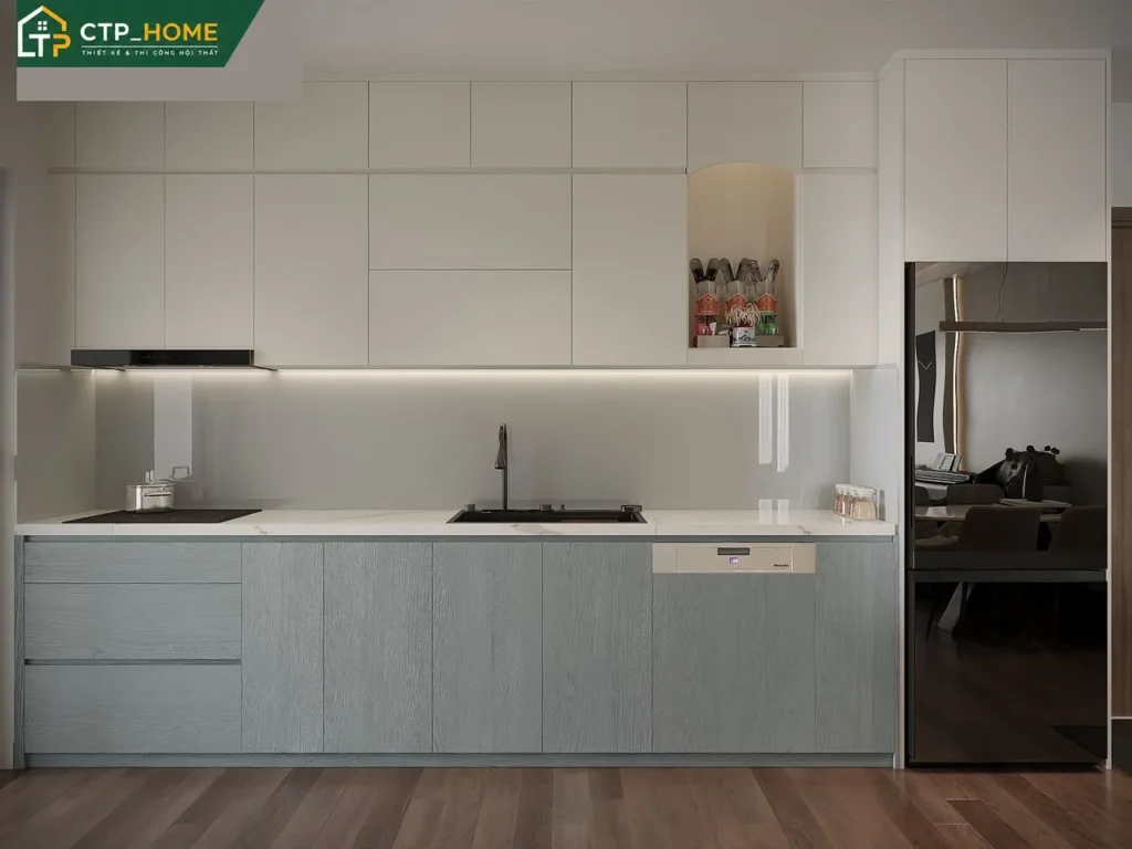 Thiết kế nội thất chung cư Akari City 99m2 3 phòng ngủ hiện đại tại TP.HCM - Ảnh 3