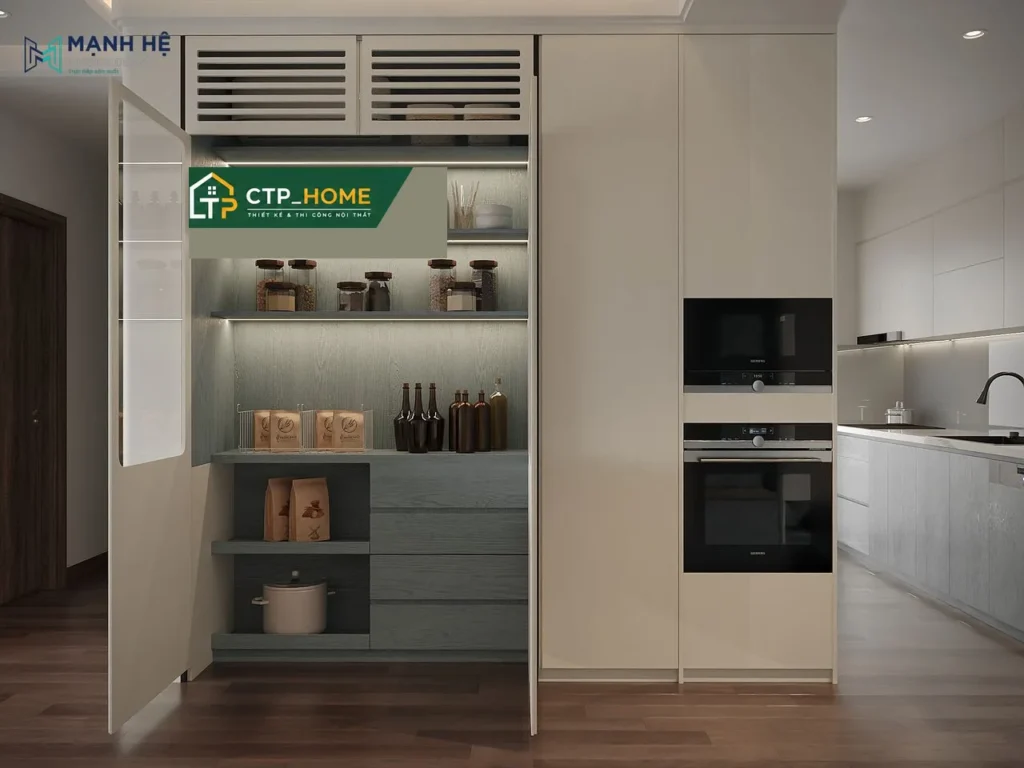 Thiết kế nội thất chung cư Akari City 99m2 3 phòng ngủ hiện đại tại TP.HCM - Ảnh 4