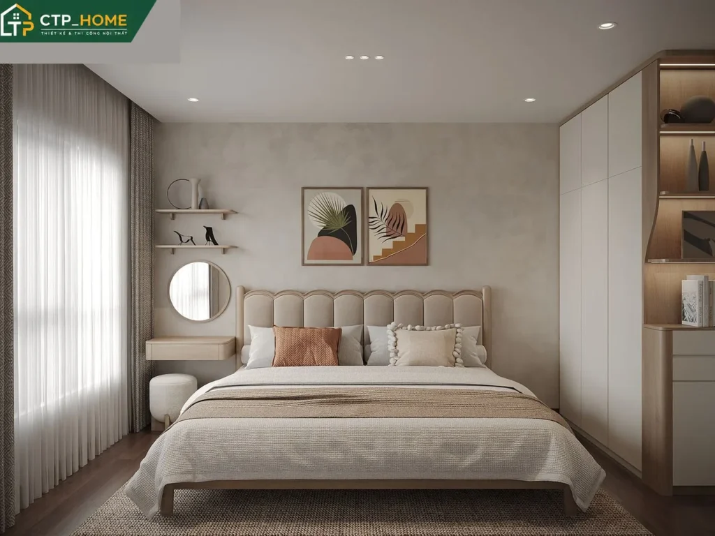 Thiết kế nội thất chung cư Akari City 99m2 3 phòng ngủ hiện đại tại TP.HCM - Ảnh 5