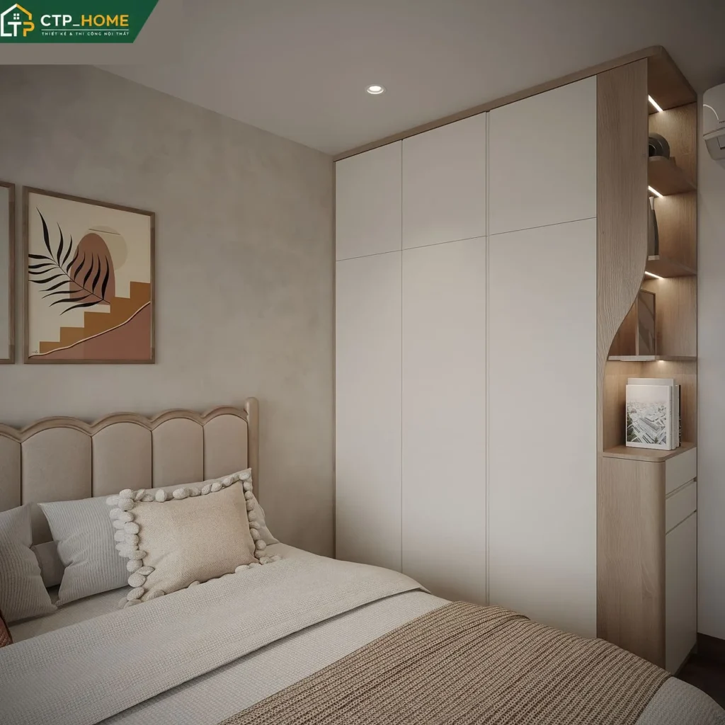 Thiết kế nội thất chung cư Akari City 99m2 3 phòng ngủ hiện đại tại TP.HCM - Ảnh 6