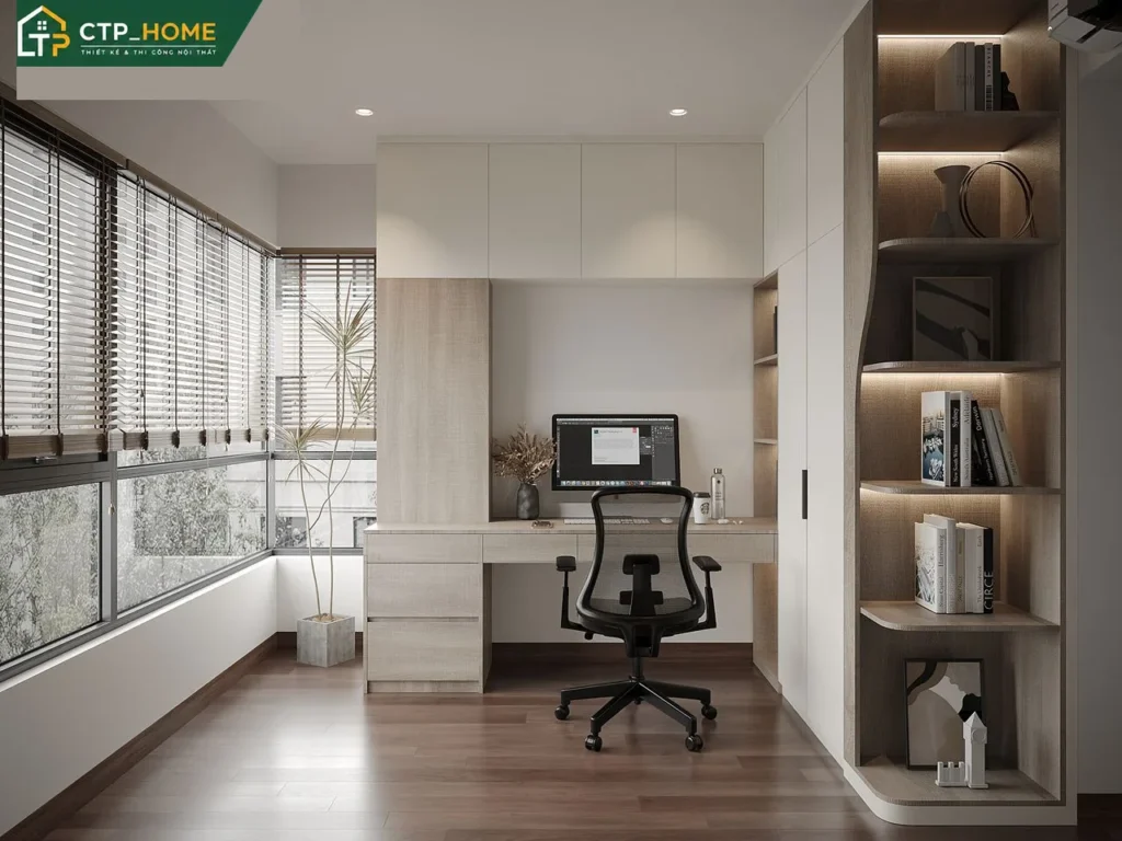 Thiết kế nội thất chung cư Akari City 99m2 3 phòng ngủ hiện đại tại TP.HCM - Ảnh 8