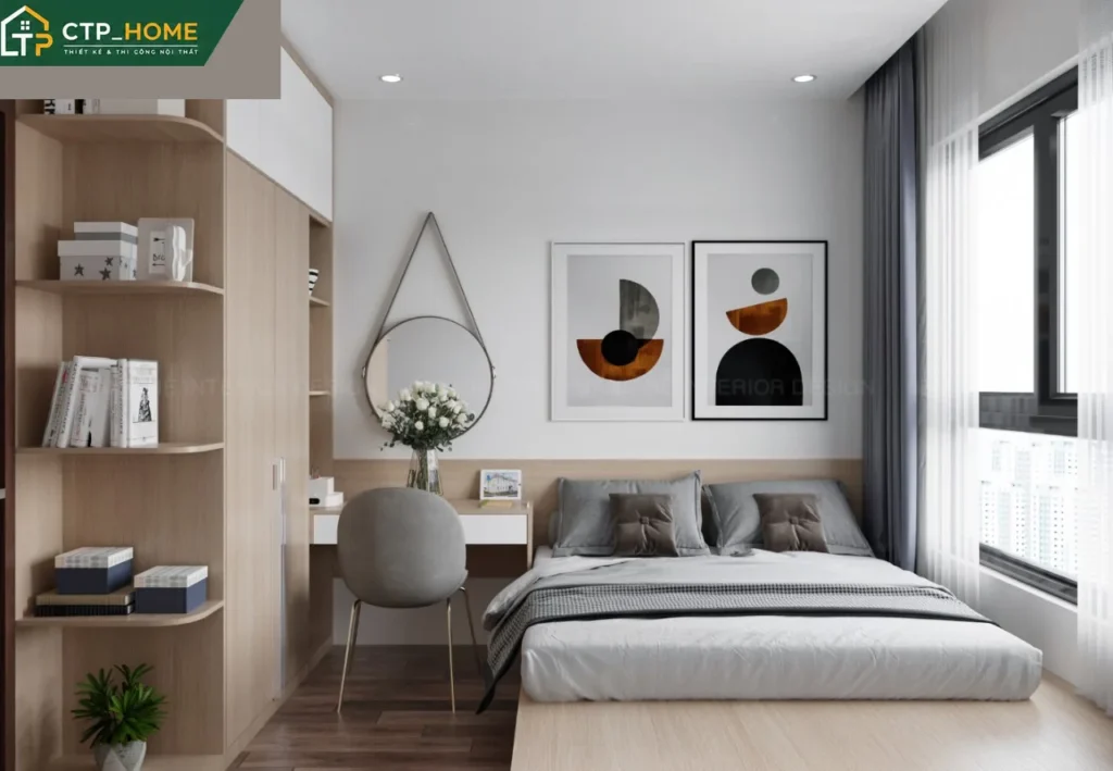 Thiết kế nội thất chung cư The Botanica Phổ Quang 73m2 hiện đại – Anh Hữu - Ảnh 9