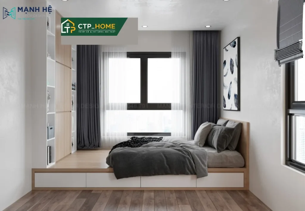 Thiết kế nội thất chung cư The Botanica Phổ Quang 73m2 hiện đại – Anh Hữu - Ảnh 5