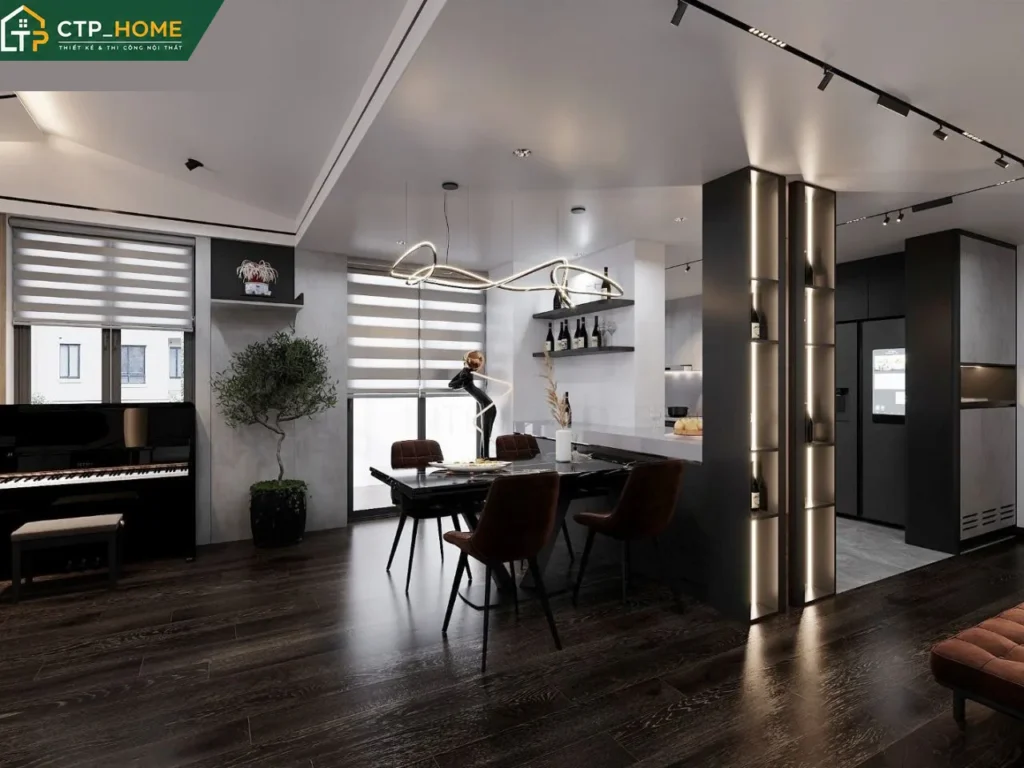 Thiết kế nội thất chung cư Artex Building 150m2 hiện đại – Anh Ân - Ảnh 1