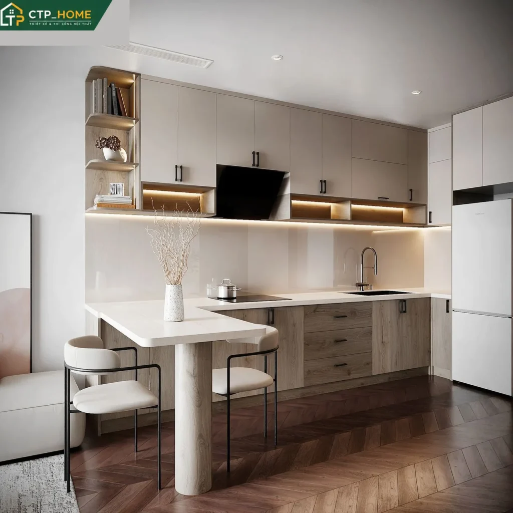 Thiết Kế Nội Thất Chung Cư Beverly Solari 49m2 Hiện Đại - Ảnh 2