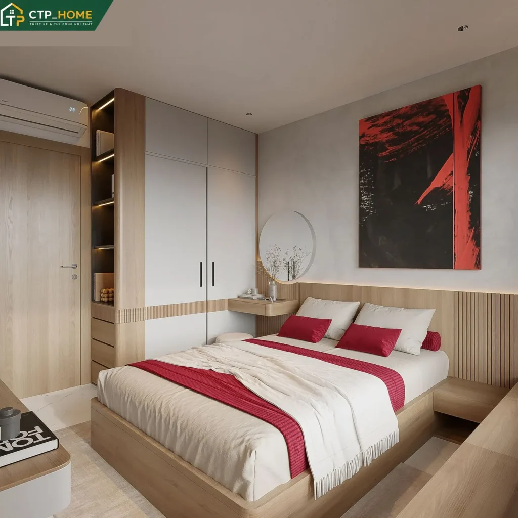 Thiết kế nội thất chung cư Beverly Solari 58m2 2 phòng ngủ hiện đại - Ảnh 5