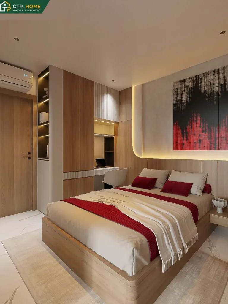 Thiết kế nội thất chung cư Beverly Solari 58m2 2 phòng ngủ hiện đại - Ảnh 7