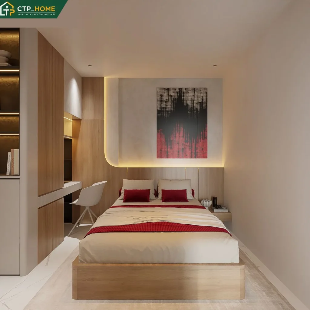 Thiết kế nội thất chung cư Beverly Solari 58m2 2 phòng ngủ hiện đại - Ảnh 8