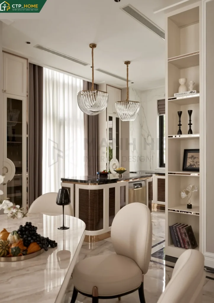 Hoàn thiện nội thất biệt thự đơn lập The Manhattan Vinhomes Grand Park Quận 9 phong cách Lux - Ảnh 3