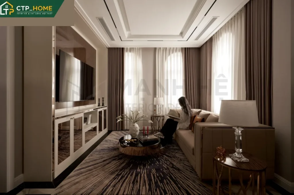 Hoàn thiện nội thất biệt thự đơn lập The Manhattan Vinhomes Grand Park Quận 9 phong cách Lux - Ảnh 5