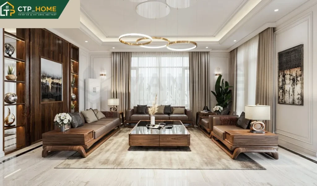 Thiết kế nội thất biệt thự Bình Dương 2 tầng hiện đại – Anh Qúy - Ảnh 1