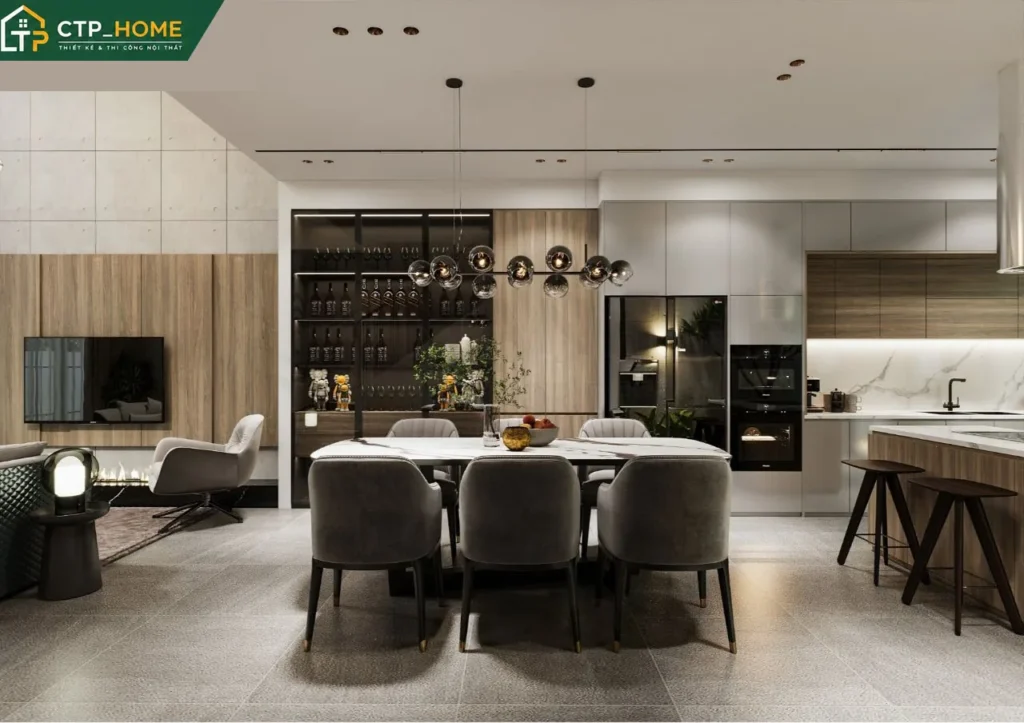 Thiết kế nội thất biệt thự Cần Thơ 3 tầng hiện đại – Anh Trung - Ảnh 2