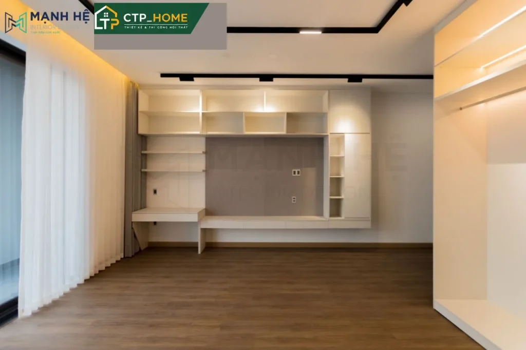 Thiết kế nội thất biệt thự 3 lầu 120m2 Quận 6 phong cách hiện đại sang trọng - Ảnh 9