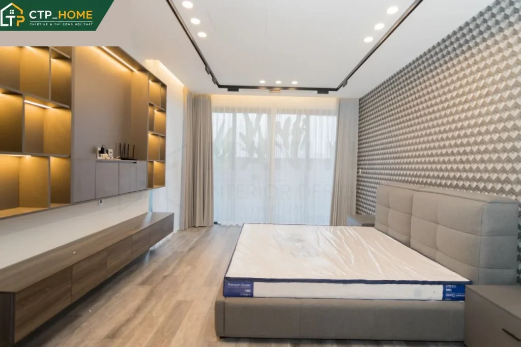 Thiết kế nội thất biệt thự 3 lầu 120m2 Quận 6 phong cách hiện đại sang trọng - Ảnh 5