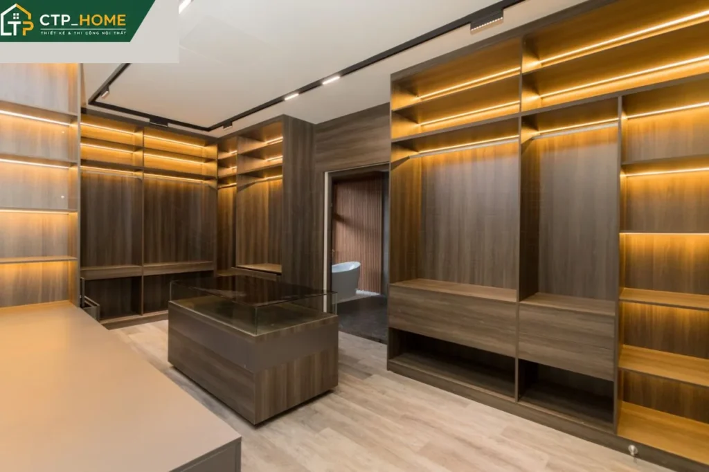 Thiết kế nội thất biệt thự 3 lầu 120m2 Quận 6 phong cách hiện đại sang trọng - Ảnh 6