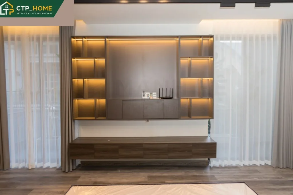 Thiết kế nội thất biệt thự 3 lầu 120m2 Quận 6 phong cách hiện đại sang trọng - Ảnh 8