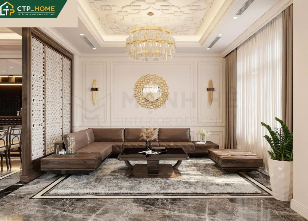 Thiết kế nội thất biệt thự Đồng Tháp 3 tầng hiện đại – Chị Ngọc - Ảnh 1
