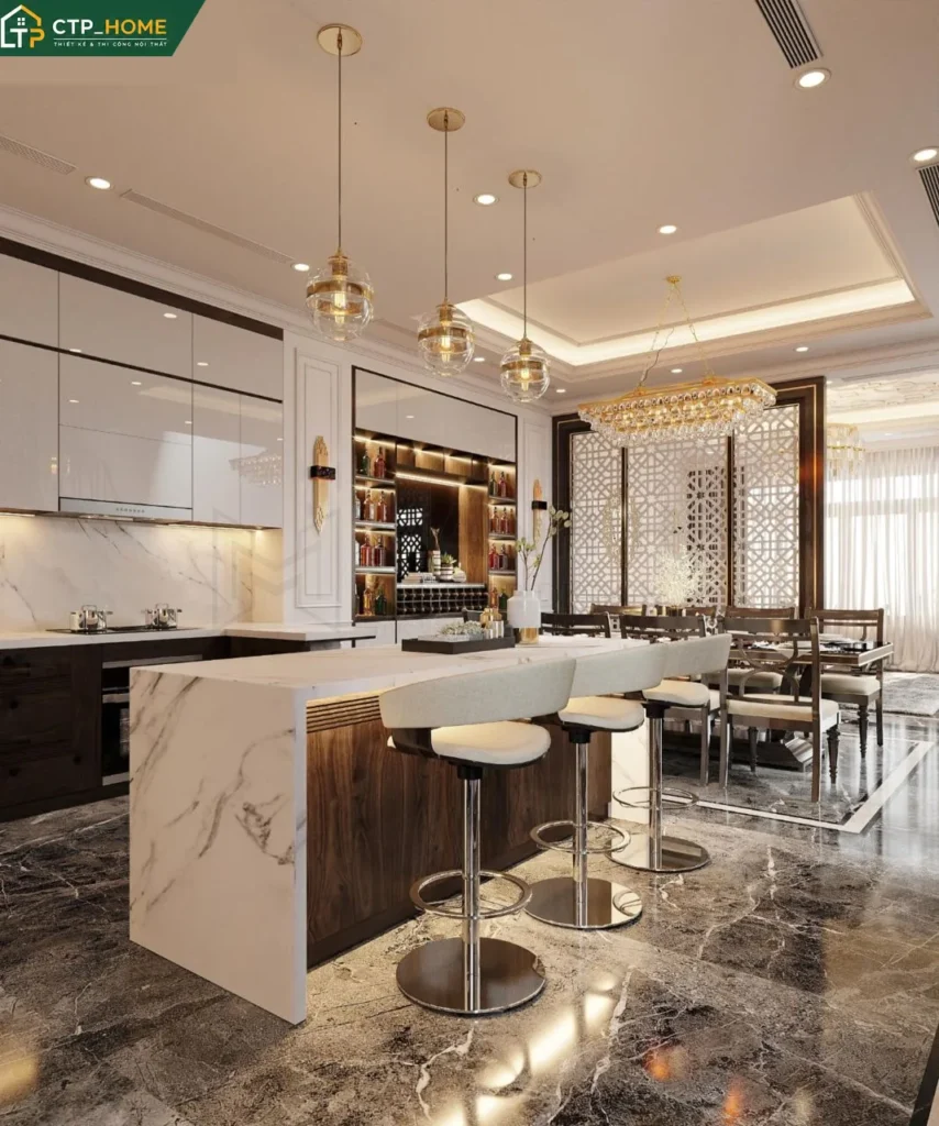 Thiết kế nội thất biệt thự Đồng Tháp 3 tầng hiện đại – Chị Ngọc - Ảnh 4