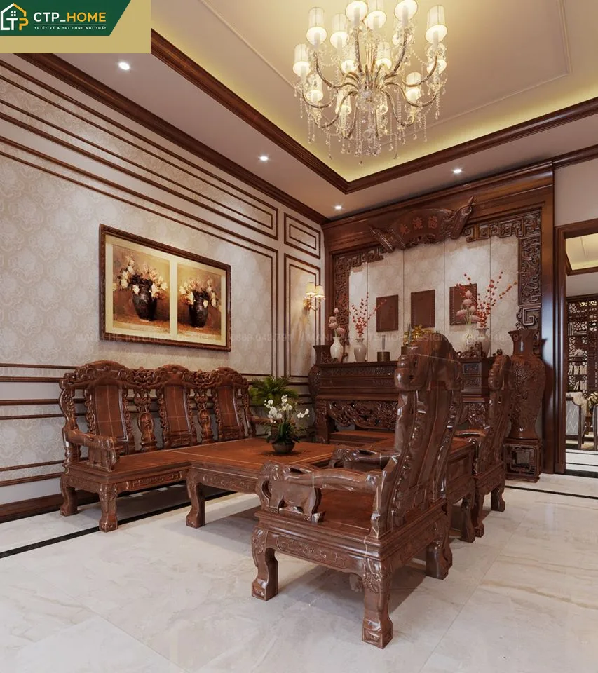 Thiết kế nội thất biệt thự Bến Tre 90m2 3 tầng tại Quận 2 – phong cách hiện đại sang trọng - Ảnh 3
