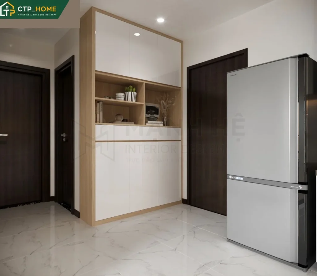 Thiết kế nội thất chung cư C-SkyView 79m2 2PN hiện đại tại TP.HCM - Ảnh 4
