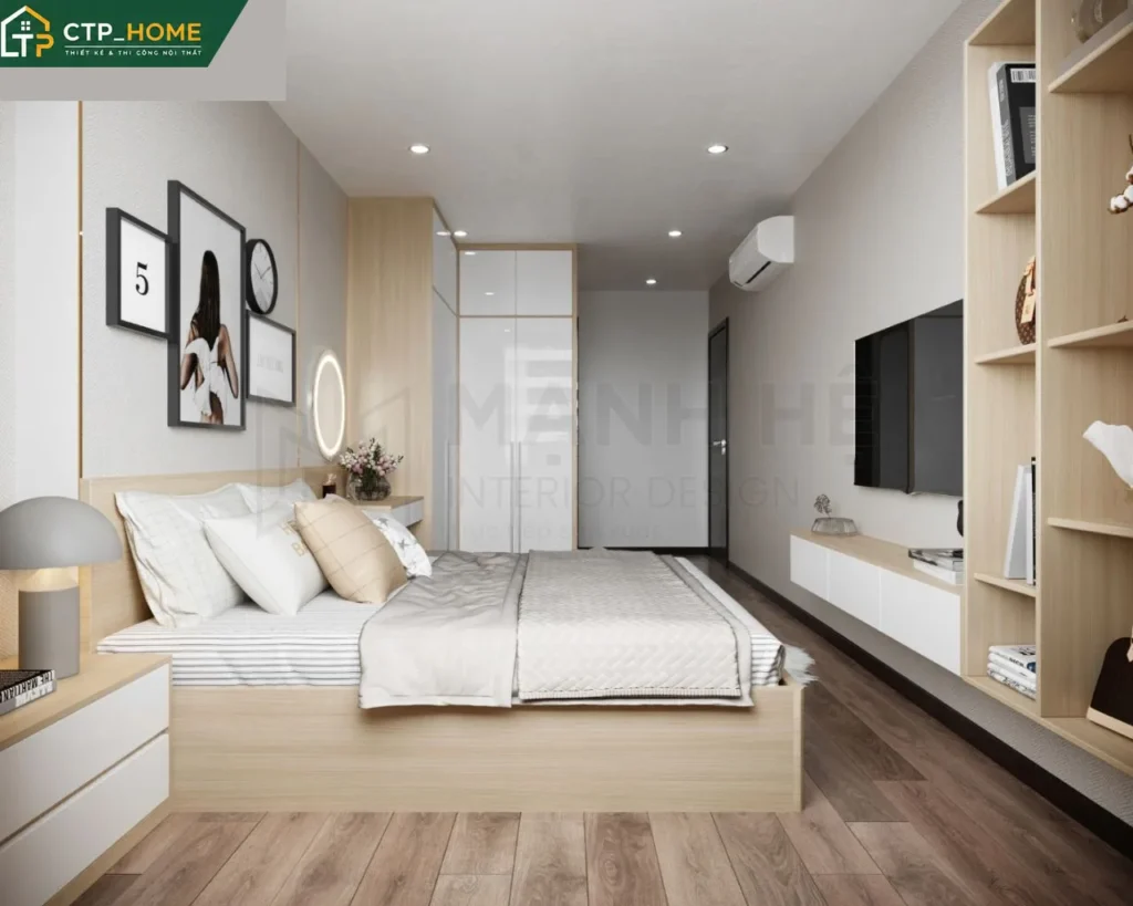 Thiết kế nội thất chung cư C-SkyView 79m2 2PN hiện đại tại TP.HCM - Ảnh 6