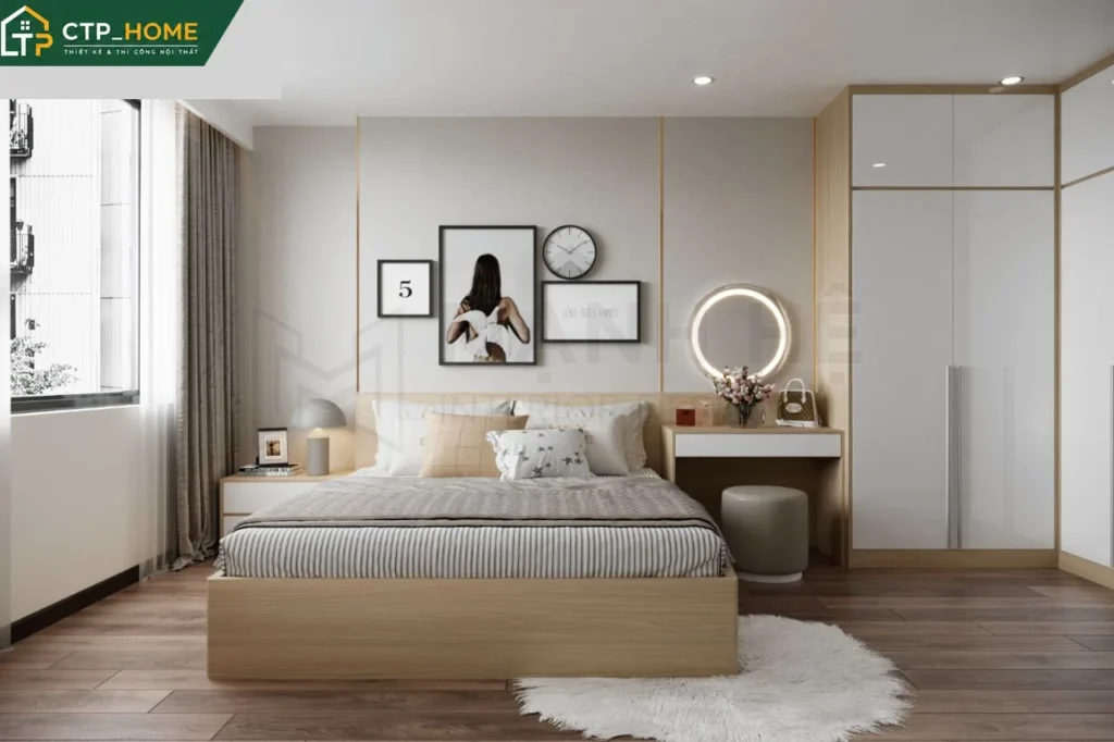 Thiết kế nội thất chung cư C-SkyView 79m2 2PN hiện đại tại TP.HCM - Ảnh 7