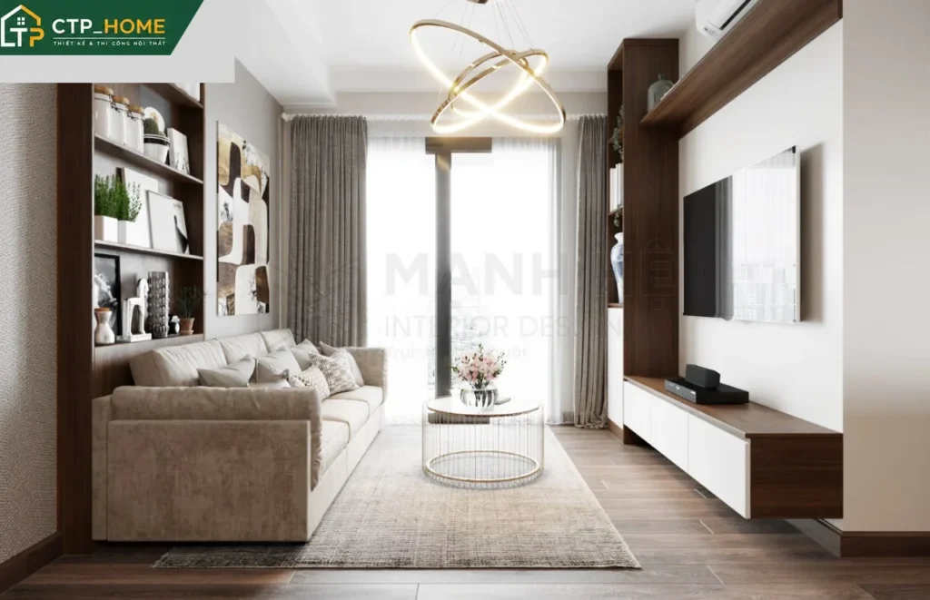Thiết kế nội thất chung cư Akari City 102m2 hiện đại – CTP_HOME - Ảnh 1