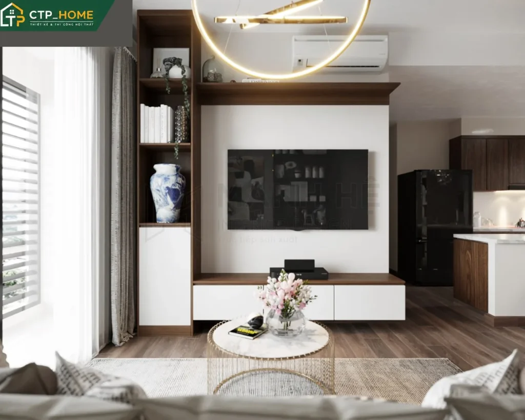 Thiết kế nội thất chung cư Akari City 102m2 hiện đại – CTP_HOME - Ảnh 2